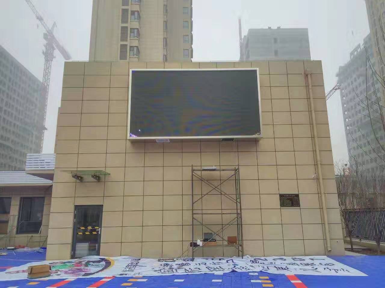 濟南洲陽幼兒園28㎡室外P8全彩屏